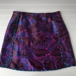 J. Crew Midnight Floral Jacquard Skirt